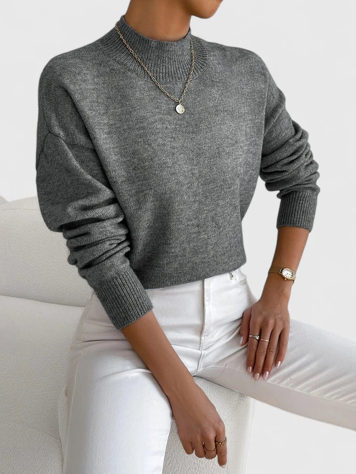 Kristine | Elegant Mock-Neck Sweater