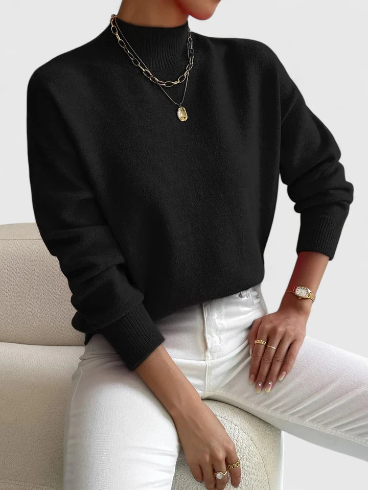 Kristine | Elegant Mock-Neck Sweater