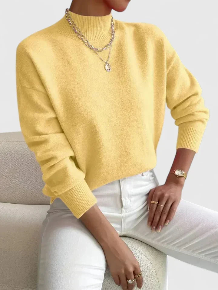 Kristine | Elegant Mock-Neck Sweater