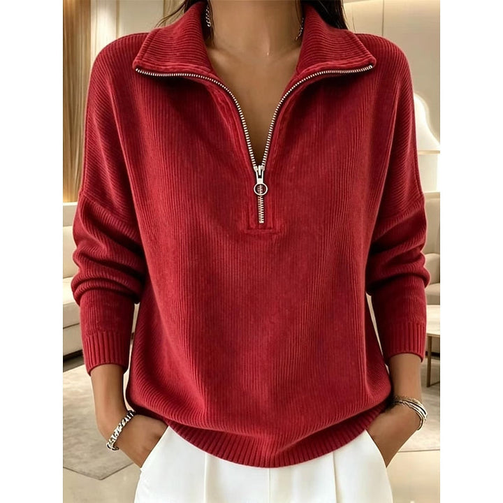 Tracey | Quarter-Zip Collared Pullover