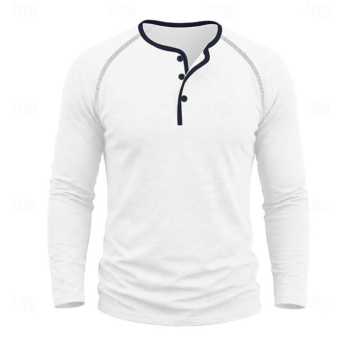 Dean | Classic Button Henley Shirt