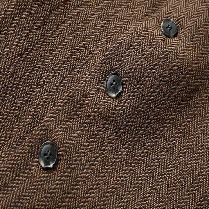 Harold | Herringbone Tailored Waistcoat