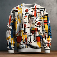 Gilbert | Artful Print Crew Neck Sweatshirt