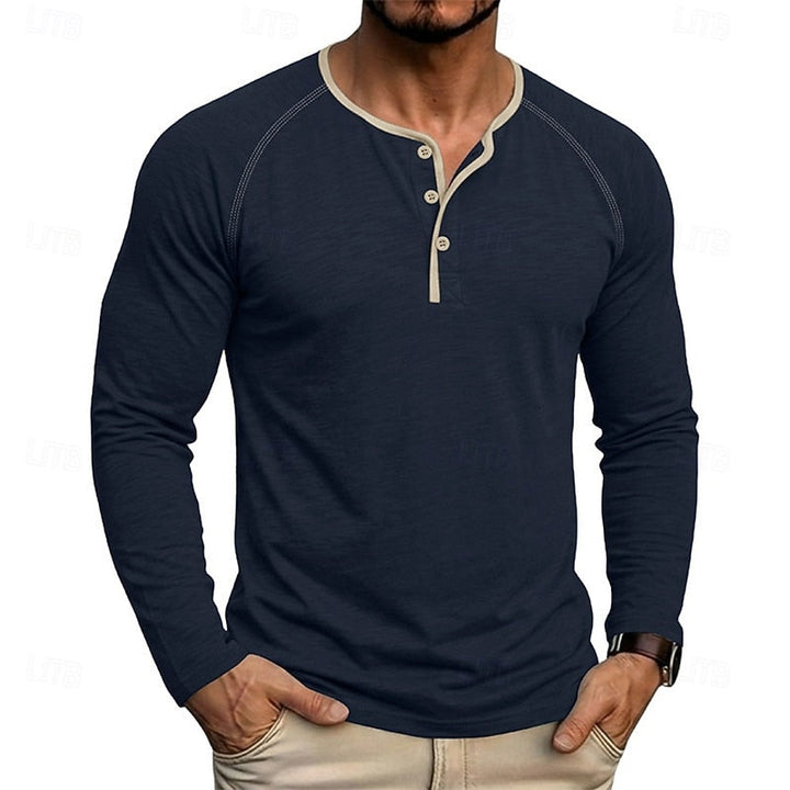 Dean | Classic Button Henley Shirt