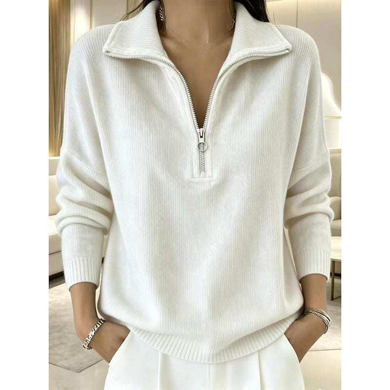 Tracey | Quarter-Zip Collared Pullover
