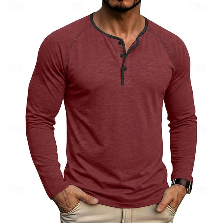 Dean | Classic Button Henley Shirt