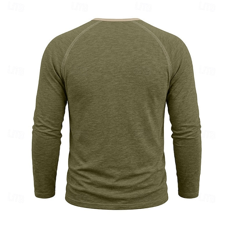 Dean | Classic Button Henley Shirt