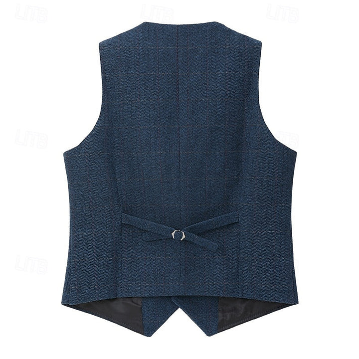 Roger | Tailored Herringbone Waistcoat