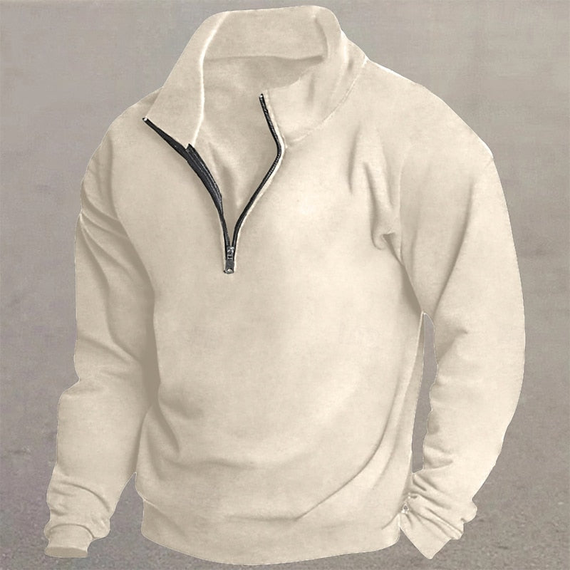 Caleb | Quarter-Zip Standing Collar Pullover