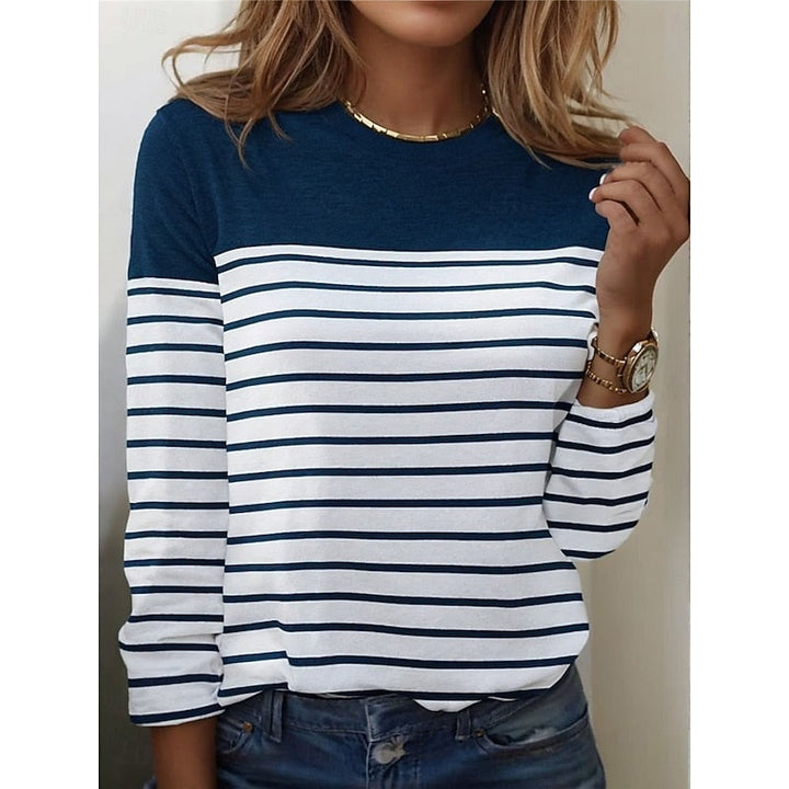 Alyssa | Striped Long-Sleeve Top