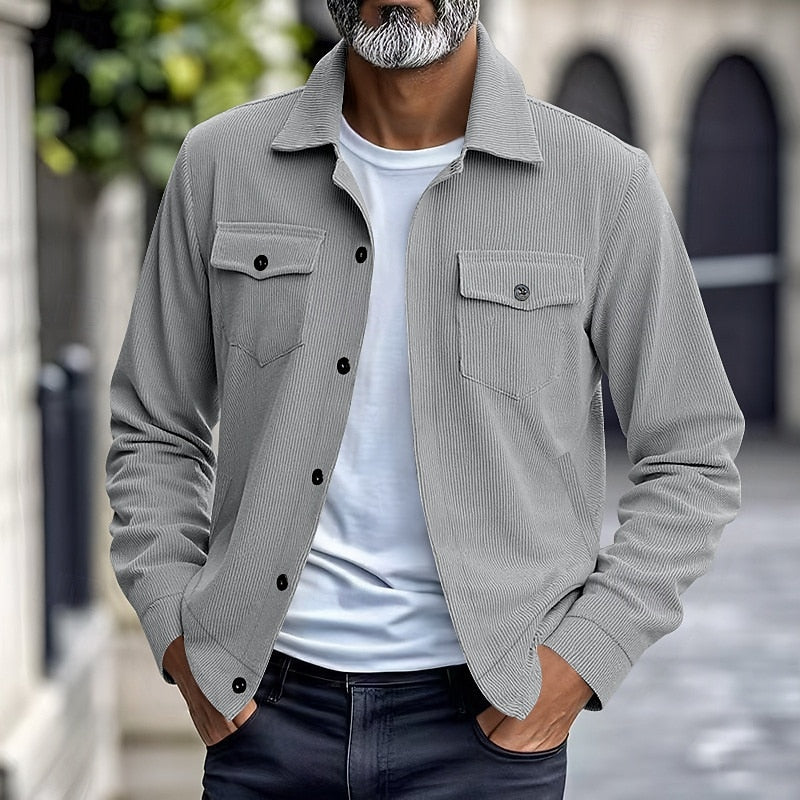 Jeremiah | Ribbed Utility Jacket