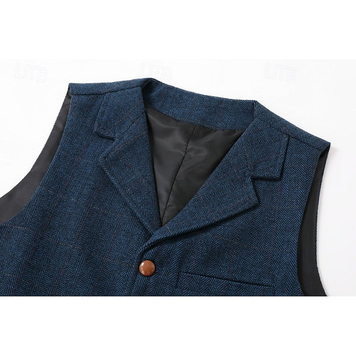 Roger | Tailored Herringbone Waistcoat