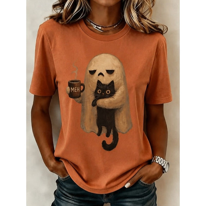 Maggie | Ghost Cat Halloween Tee