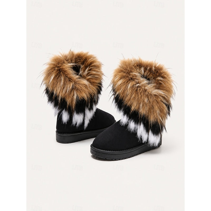 Colleen | Fluffy-Trimmed Winter Boots