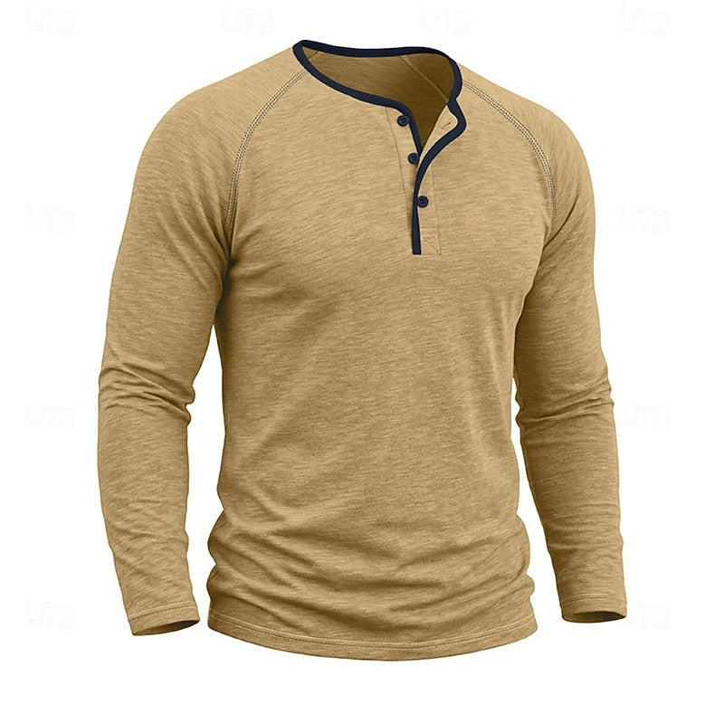 Dean | Classic Button Henley Shirt