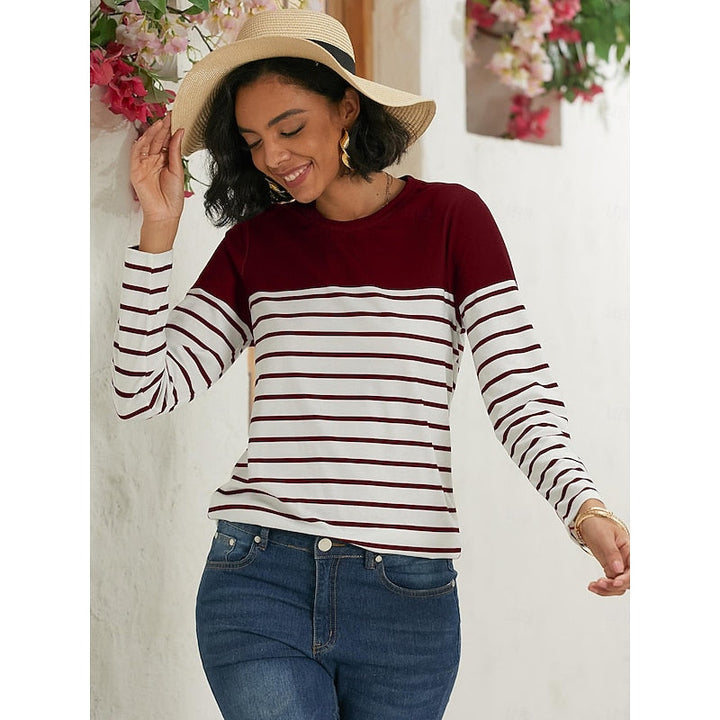 Alyssa | Striped Long-Sleeve Top
