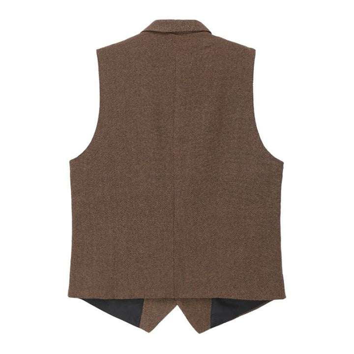 Harold | Herringbone Tailored Waistcoat