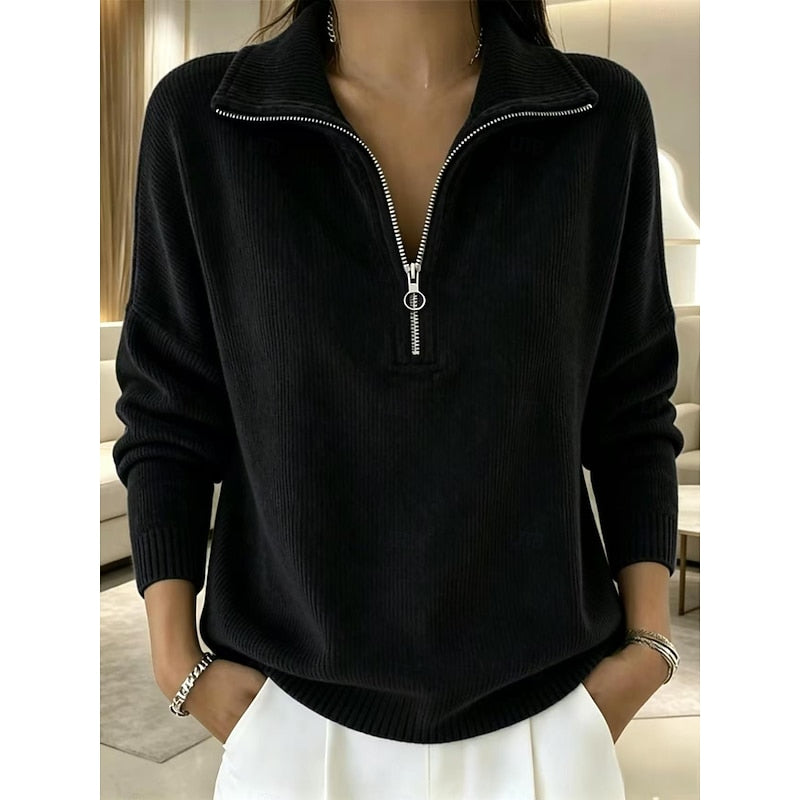 Tracey | Quarter-Zip Collared Pullover