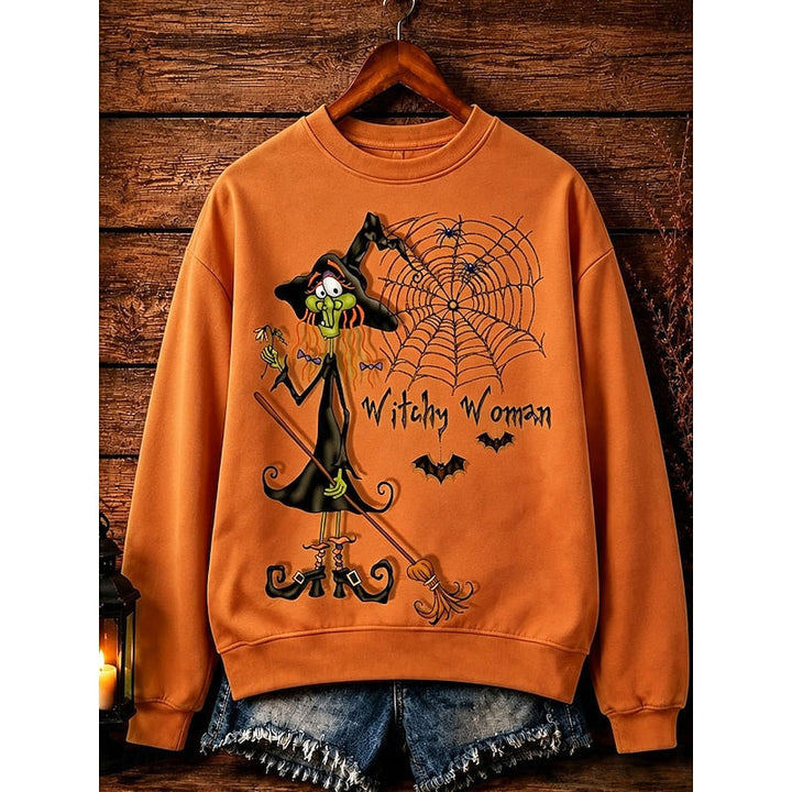 Rosemarie | Playful Halloween Crew-Neck Sweatshirt