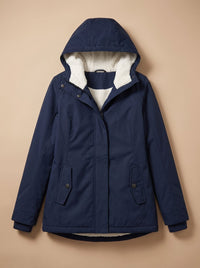 Brandi | Women's Fleece-Lined Waterproof Hooded Zip-Up Jacket