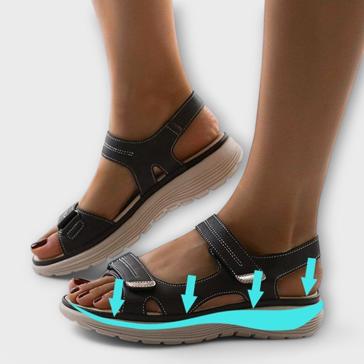 Women's Cushioned Arch Support Adjustable Sandals