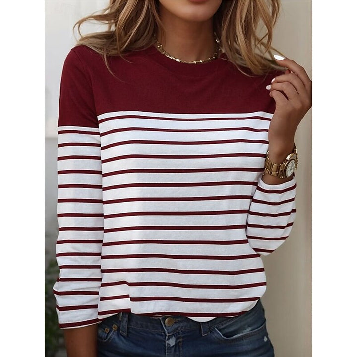 Alyssa | Striped Long-Sleeve Top
