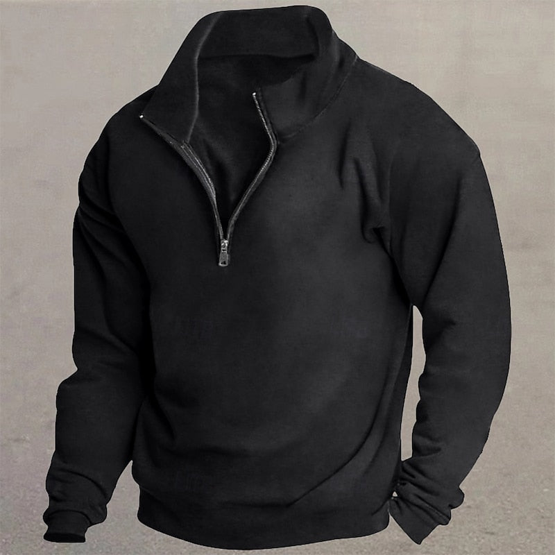 Caleb | Quarter-Zip Standing Collar Pullover