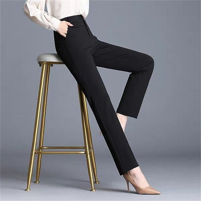 Claudia | Tailored Straight-Leg Pants