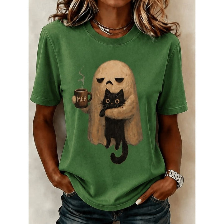 Maggie | Ghost Cat Halloween Tee